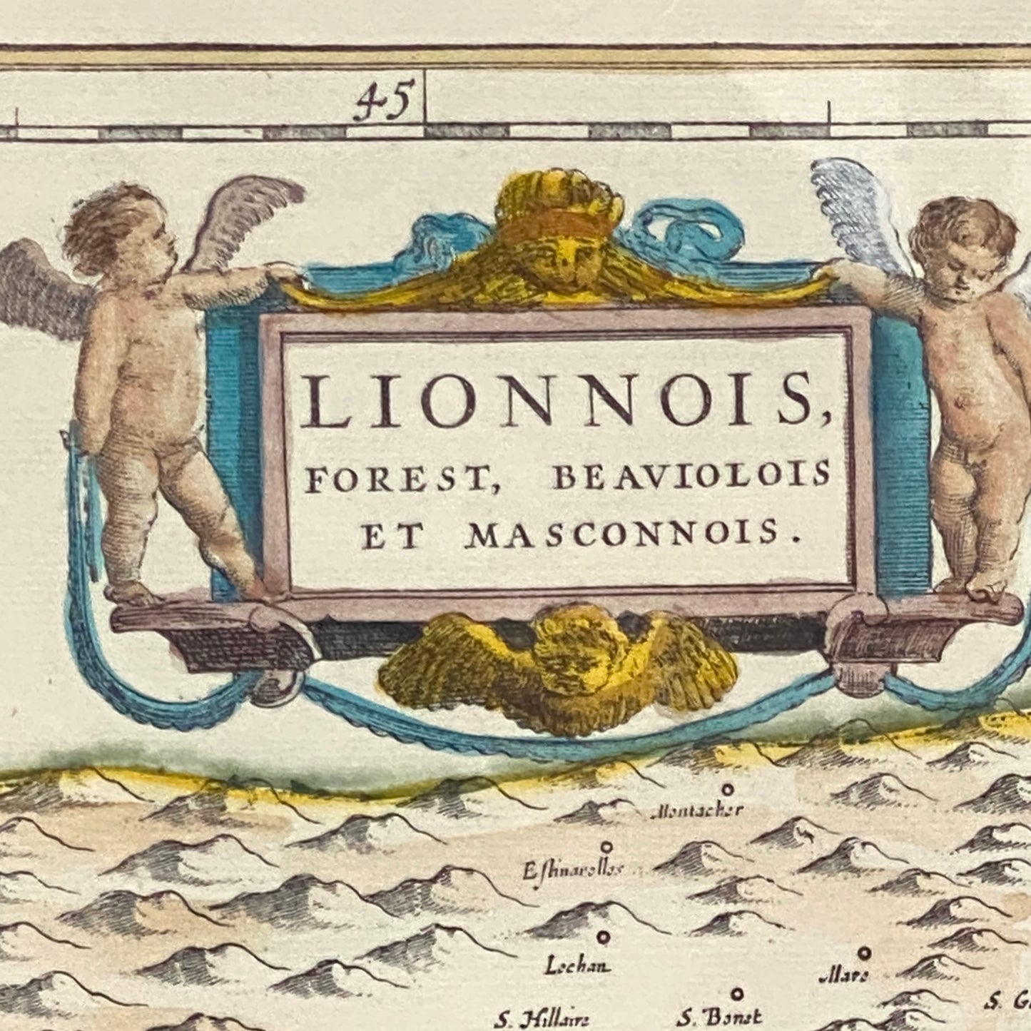 Gravure du Lyonnais, du Forez, du Beaujolais et du maconnais