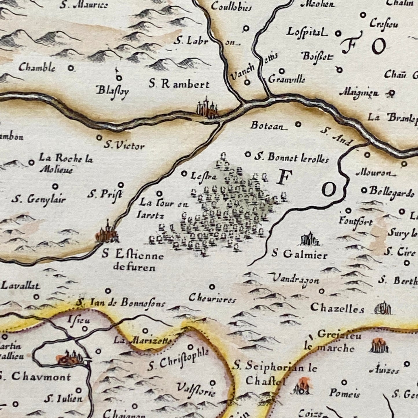 Gravure du Lyonnais, du Forez, du Beaujolais et du maconnais