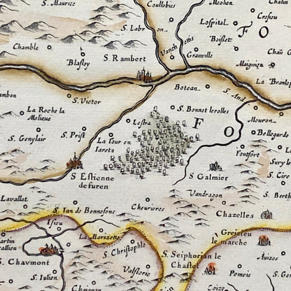 Gravure du Lyonnais, du Forez, du Beaujolais et du maconnais