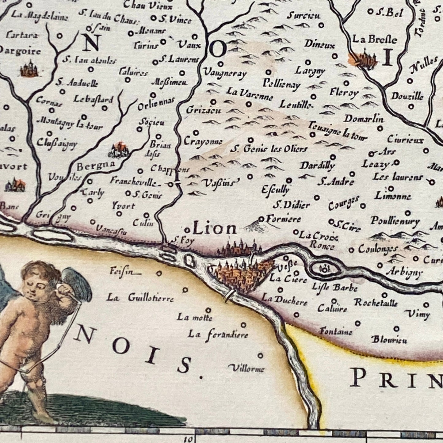 Gravure du Lyonnais, du Forez, du Beaujolais et du maconnais