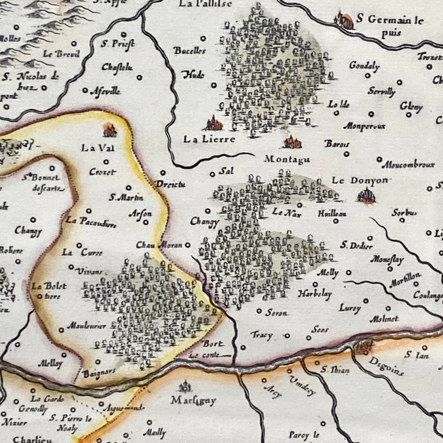 Gravure du Lyonnais, du Forez, du Beaujolais et du maconnais