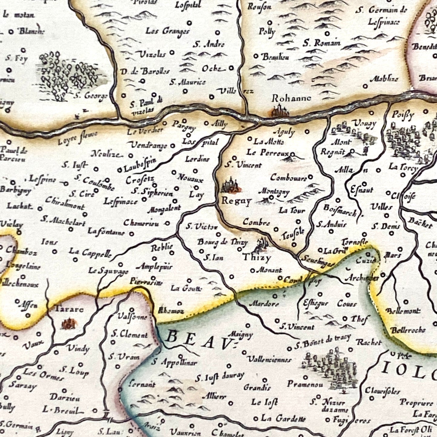 Gravure du Lyonnais, du Forez, du Beaujolais et du maconnais