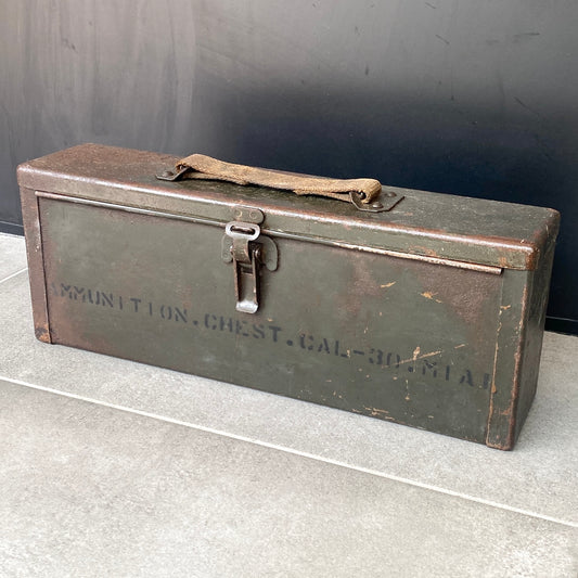 Coffre métallique - munitions - Calibre 30 - USA - WW2