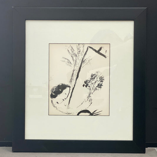 Marc CHAGALL - Bouquet à la main - Lithographie originale - 1957