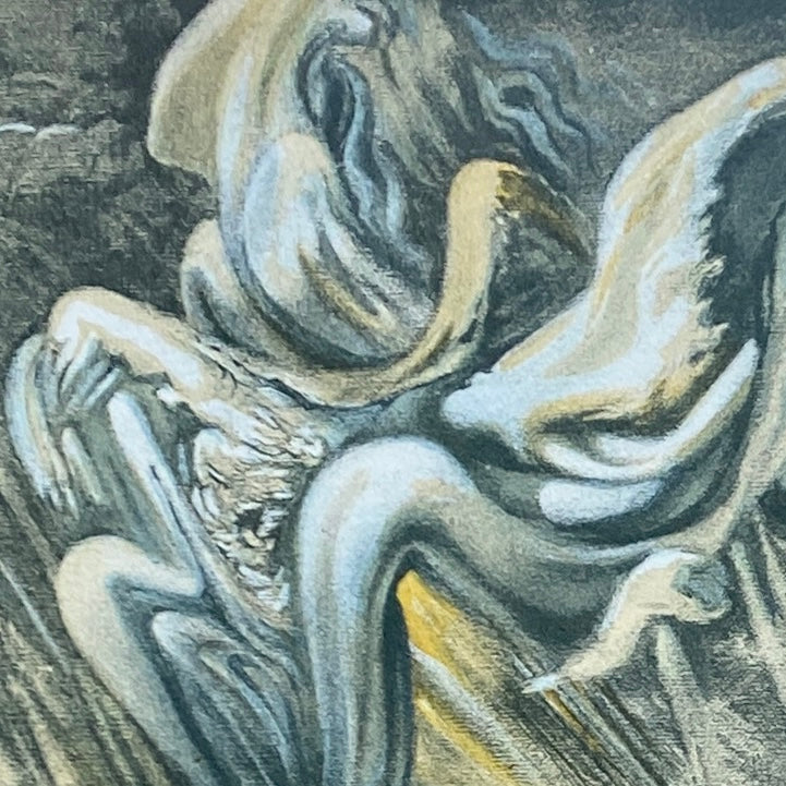 Lithographie originale signée - Salvador DALI (1904-1989) - L'ange surréaliste