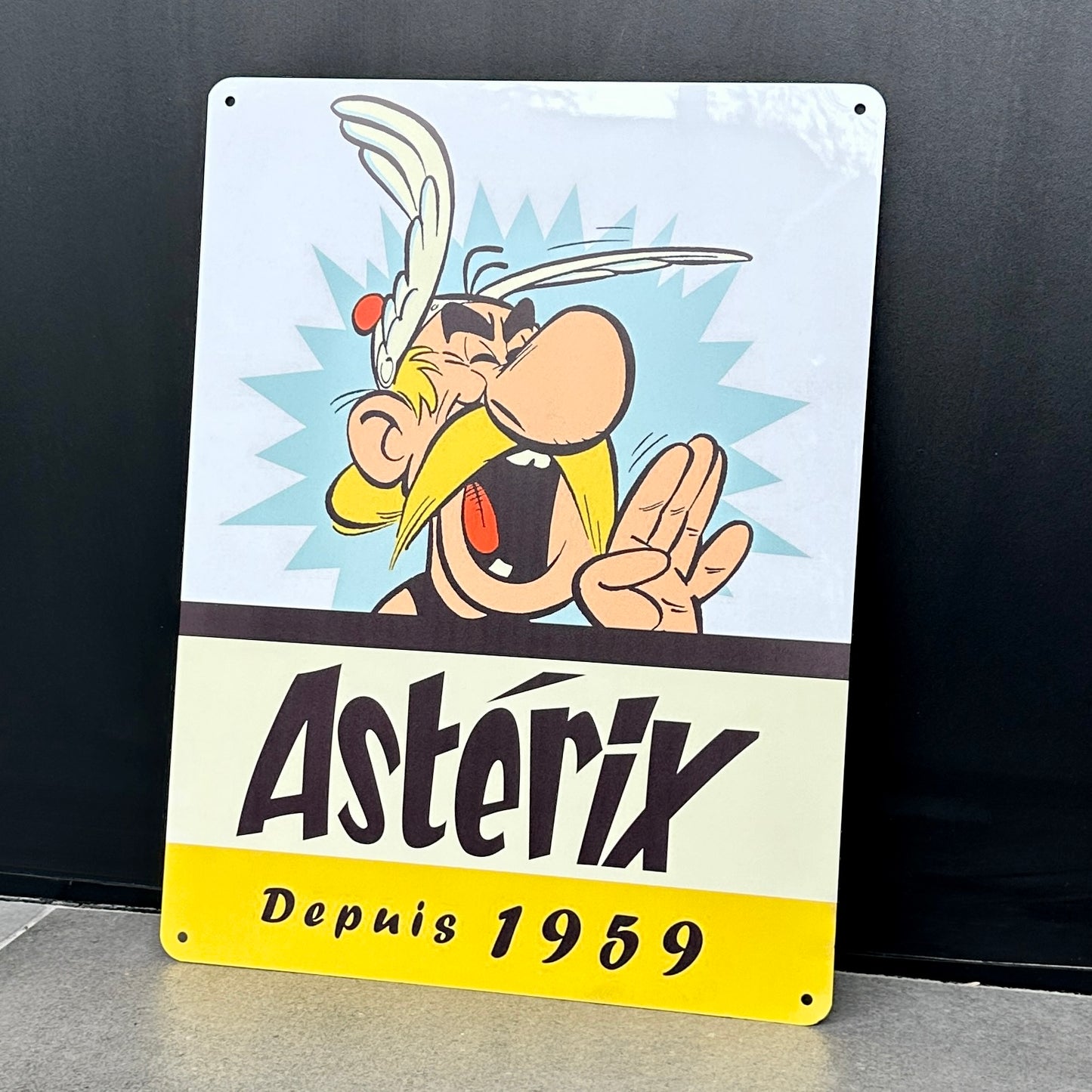 Astérix le gaulois 1959 - Plaque en acier - décoration murale