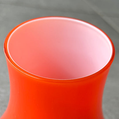 Lot de 4 verres culbuto vintage en verre orange – Années 70 – Parfait état