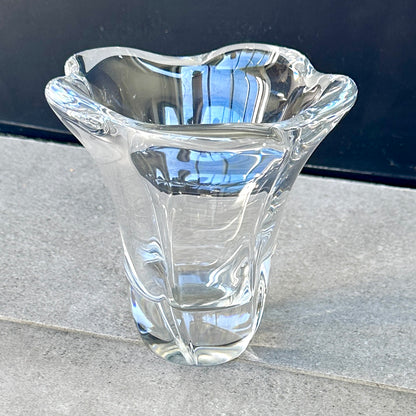 Vase DAUM France signé en cristal – Pièce vintage