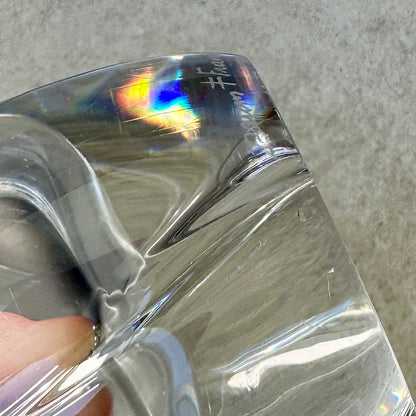 Vase DAUM France signé en cristal – Pièce vintage