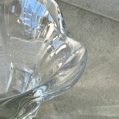 Vase DAUM France signé en cristal – Pièce vintage