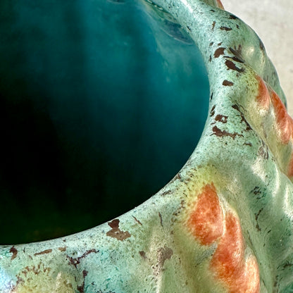 Vase « Melon » en céramique émaillée cannelée – Michael Andersen & Sons