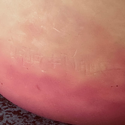 Soliflore signé DAUM Nancy - verre marmoréen orange – Art Nouveau