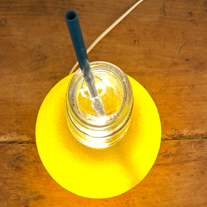 Lampe en Verre "Bouteille de Soda" type Orangina - Années 80