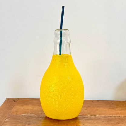 Lampe en Verre "Bouteille de Soda" type Orangina - Années 80
