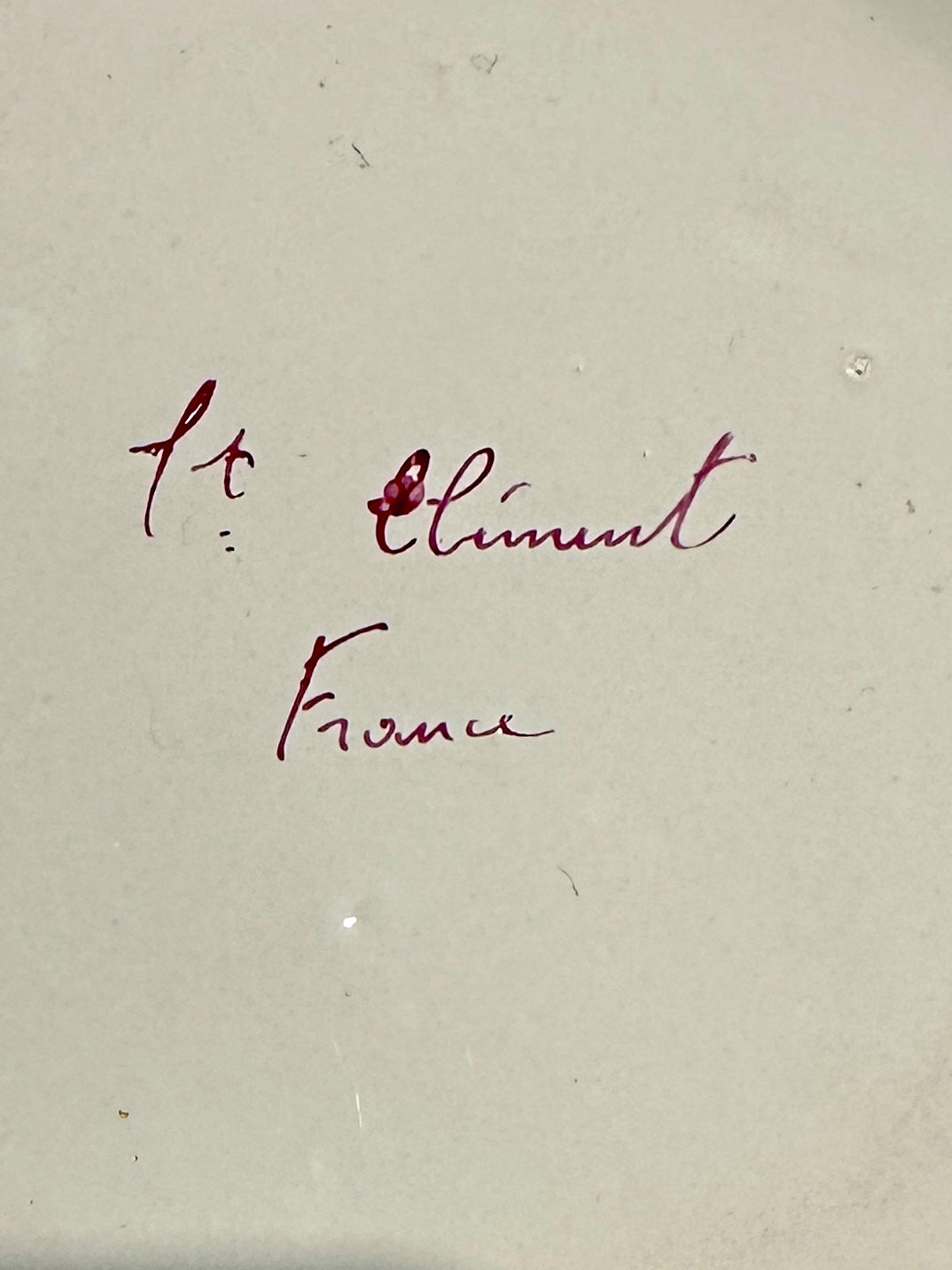 Assiette en Faïence de Saint Clément - Modèle au Coq