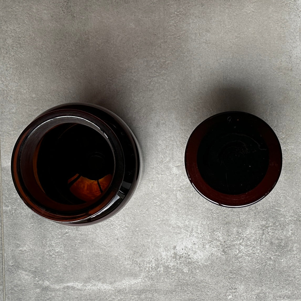 Grande Bouteille de Pharmacie Ancienne en Verre Ambre