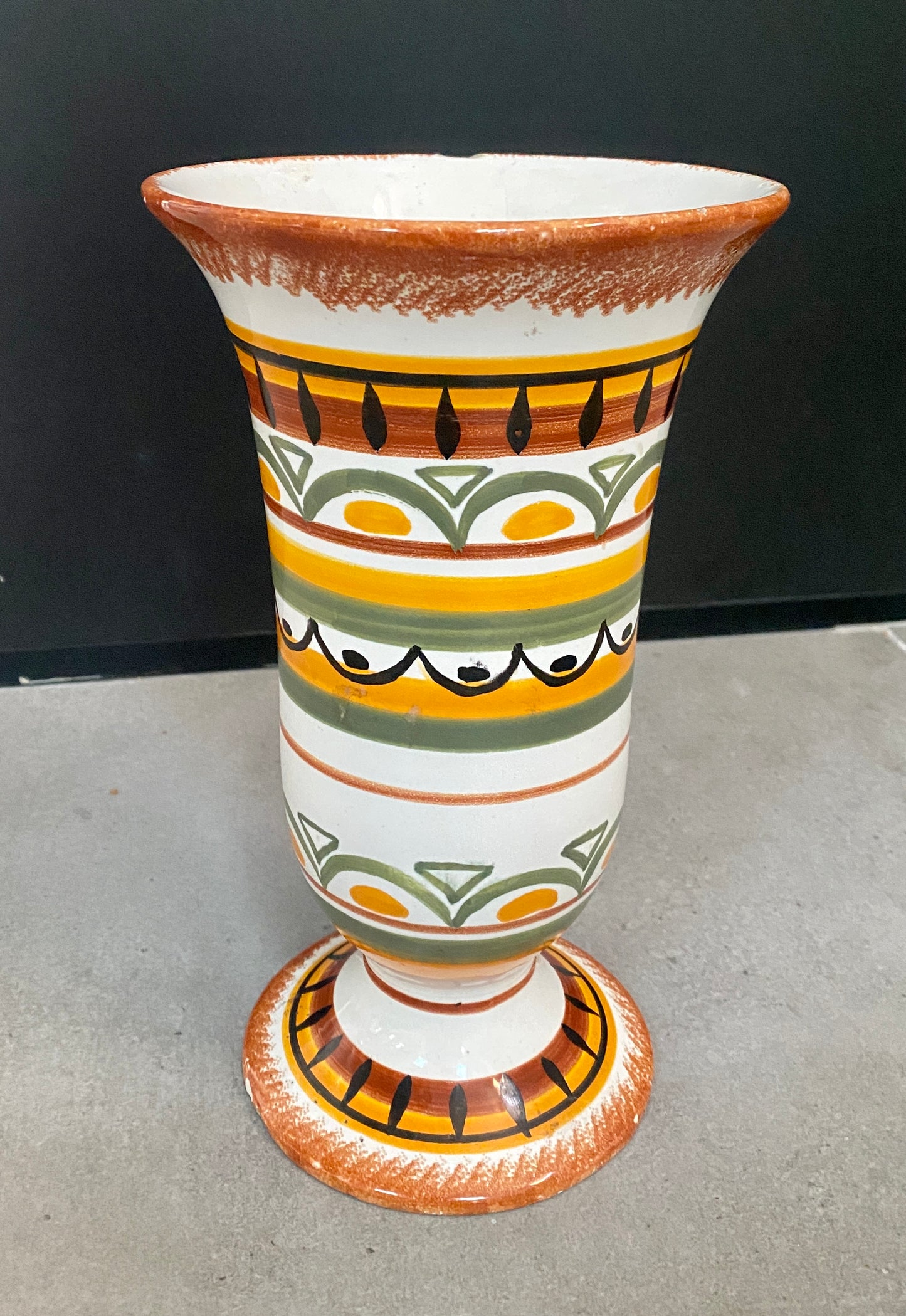 Vase « HENRIOT - QUIMPER », en céramique - Années 70