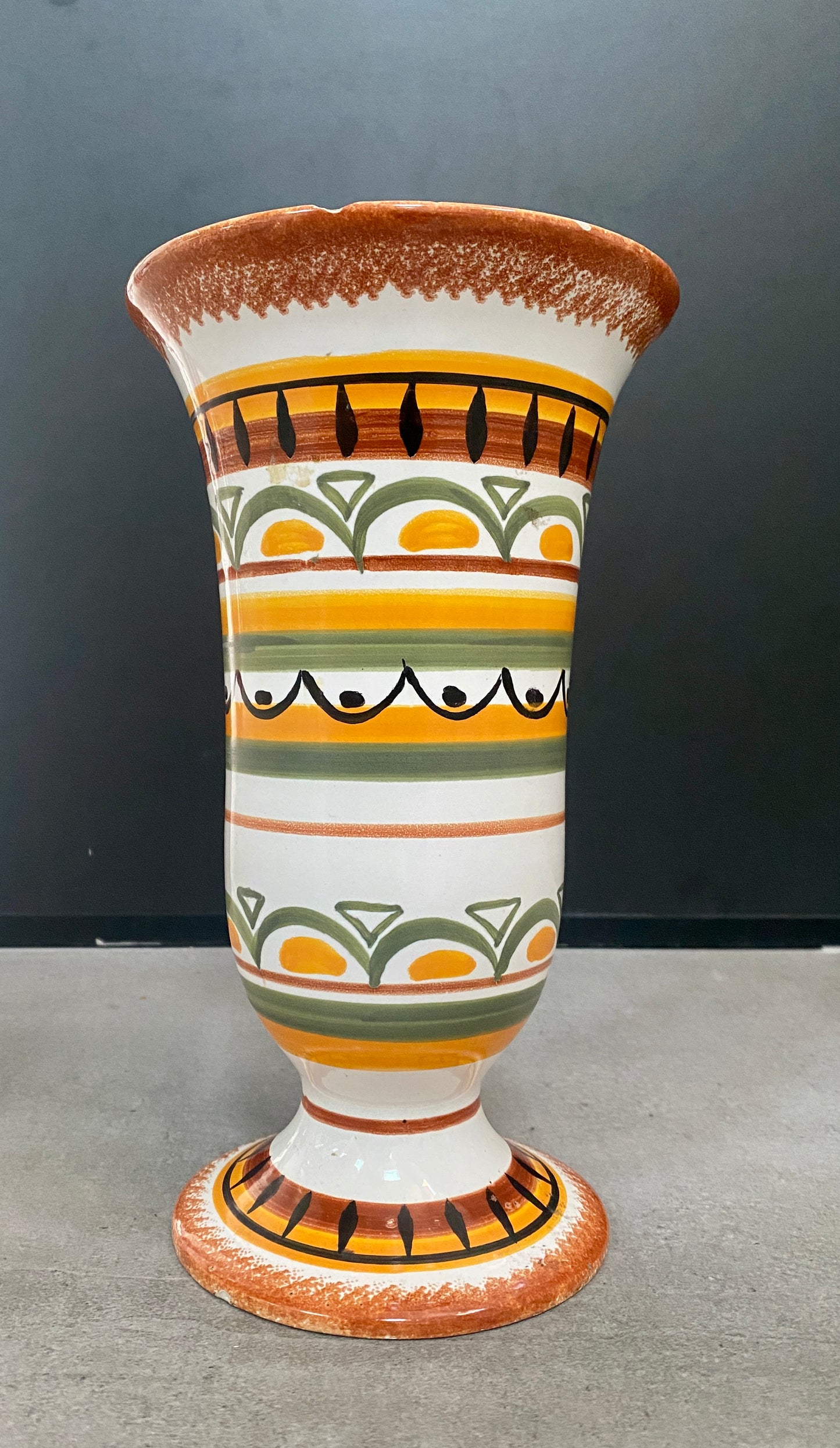 Vase « HENRIOT - QUIMPER », en céramique - Années 70