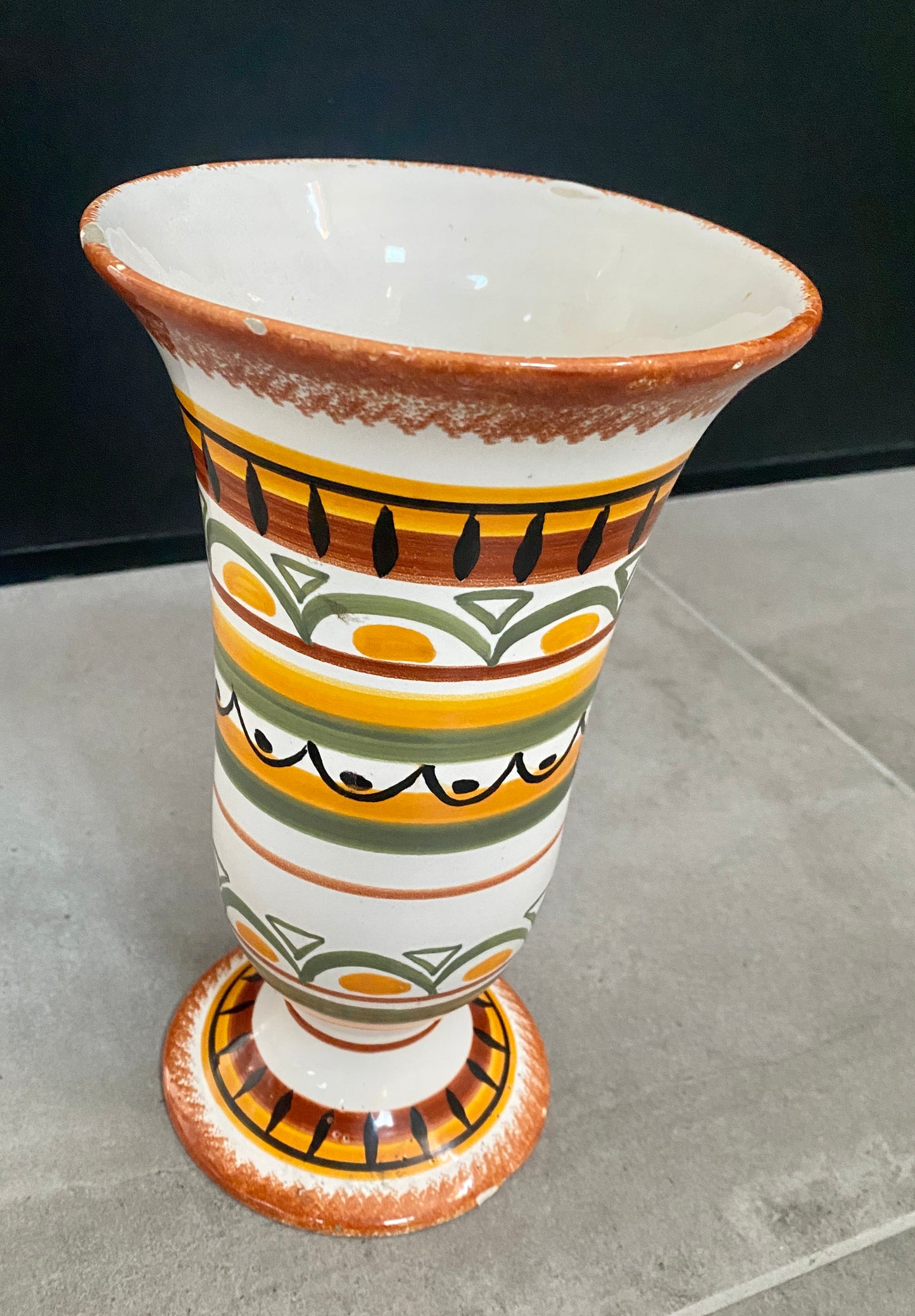 Vase « HENRIOT - QUIMPER », en céramique - Années 70