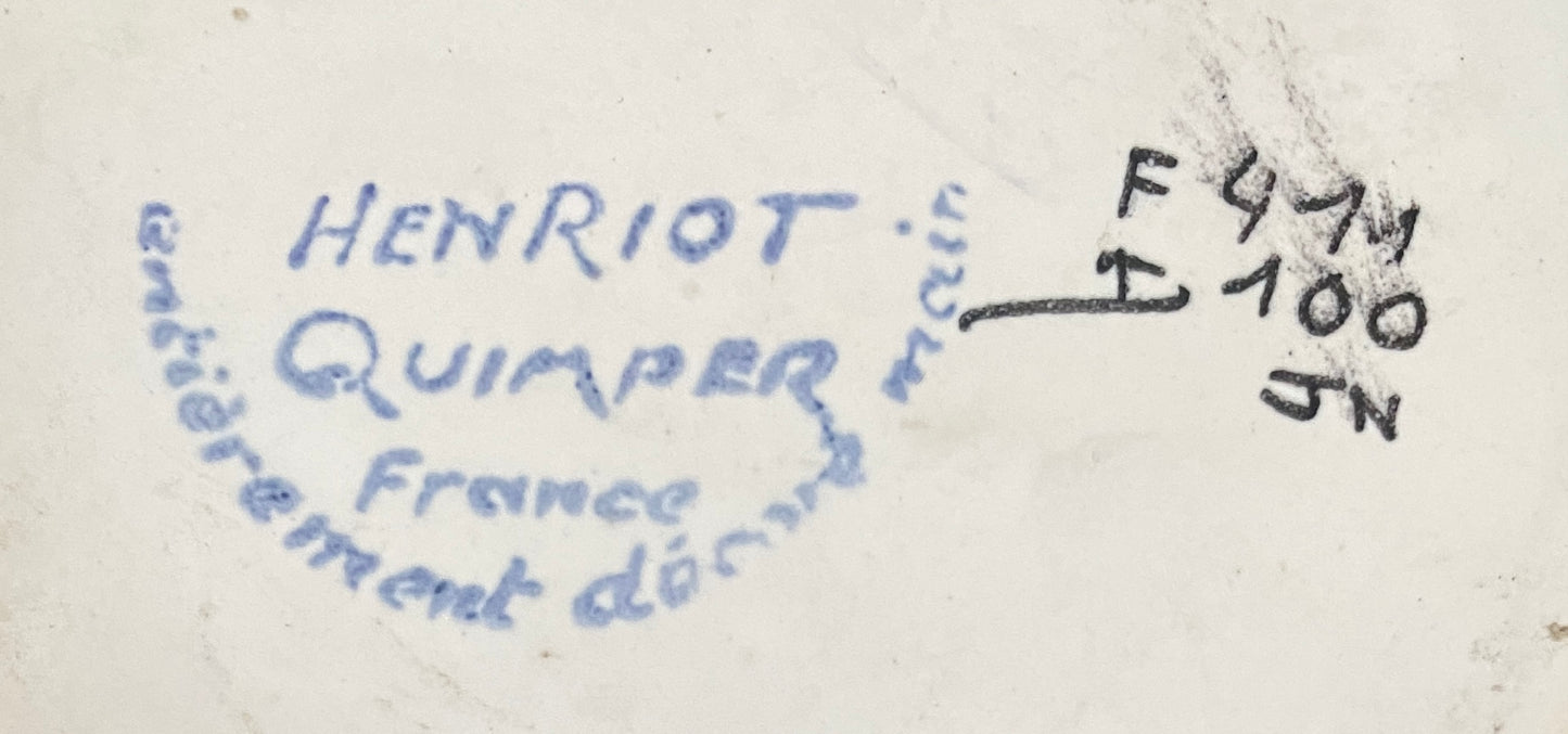 Vase « HENRIOT - QUIMPER », en céramique - Années 70