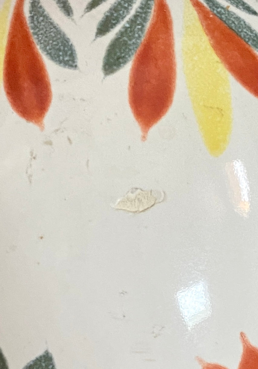 Vase « HENRIOT - QUIMPER », fleuri en céramique - Années 70