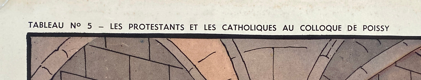 Affiche scolaire vintage grand format - Théma HISTOIRE DE FRANCE