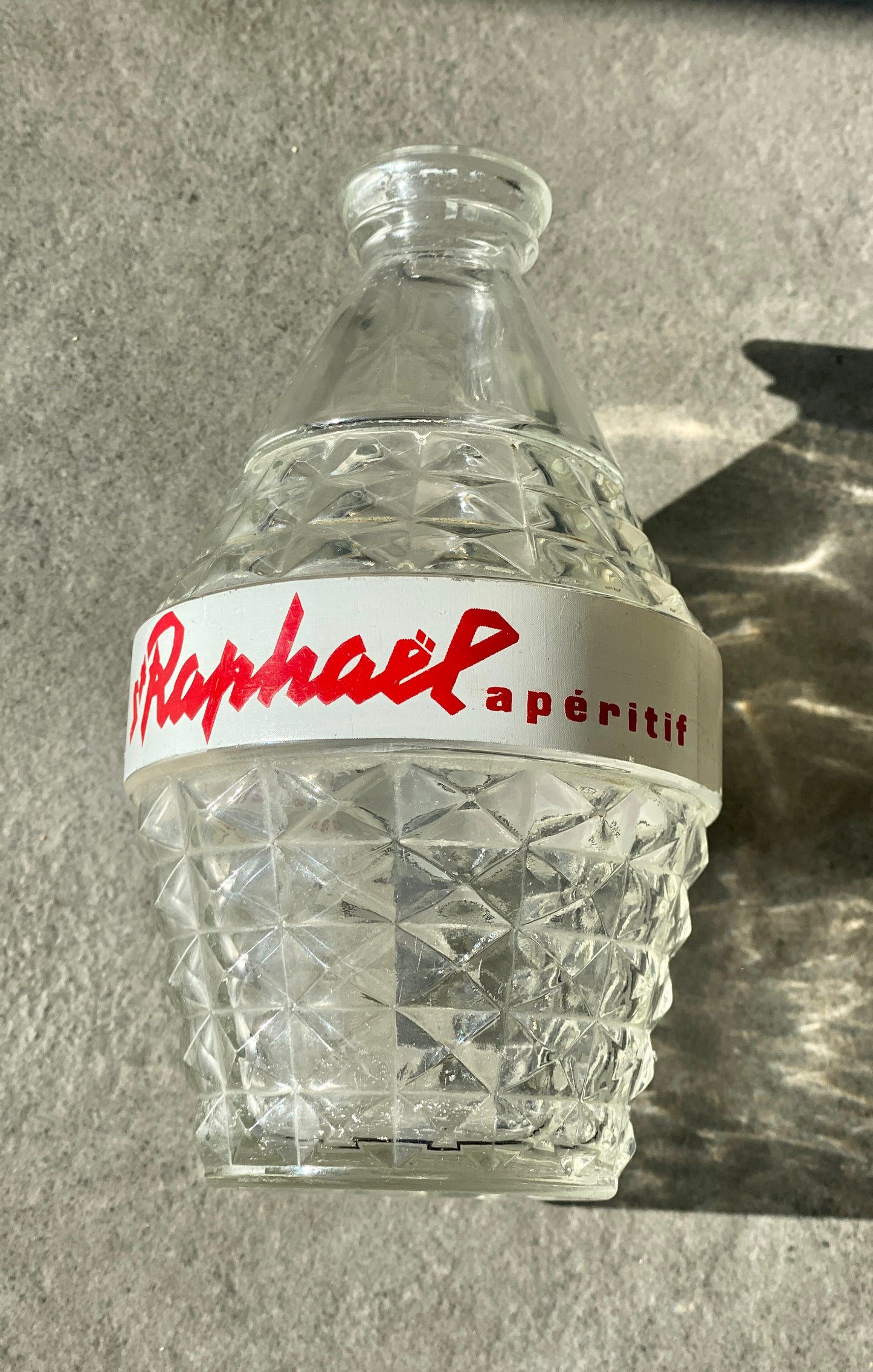 Carafe Vintage - St Raphaël apéritif - En verre - petit modèle