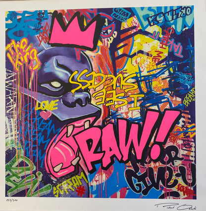 RAW ! pink, Richard Orlinski : Lithographie numérotée