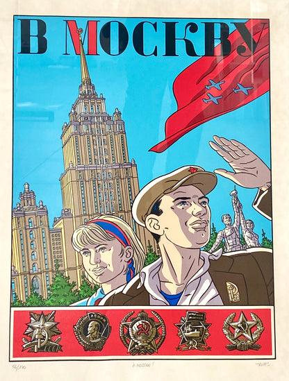 A Moscou ! - Tripp - Sérigraphie numérotée, signée