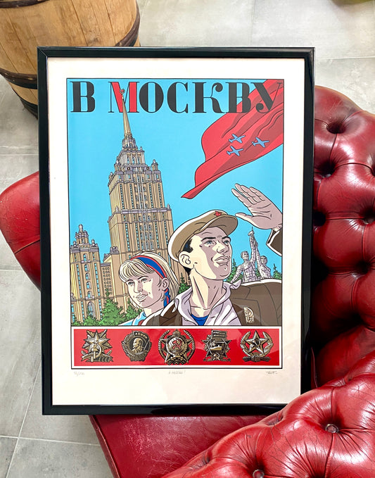A Moscou ! - Tripp - Sérigraphie numérotée, signée