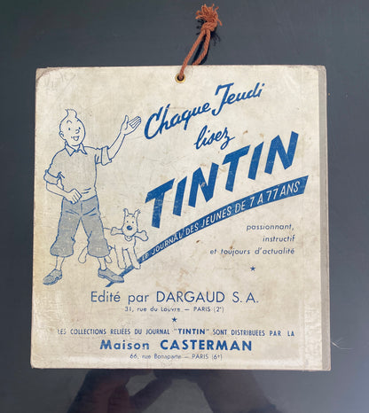 Tintin - Affiche cartonnée publicitaire