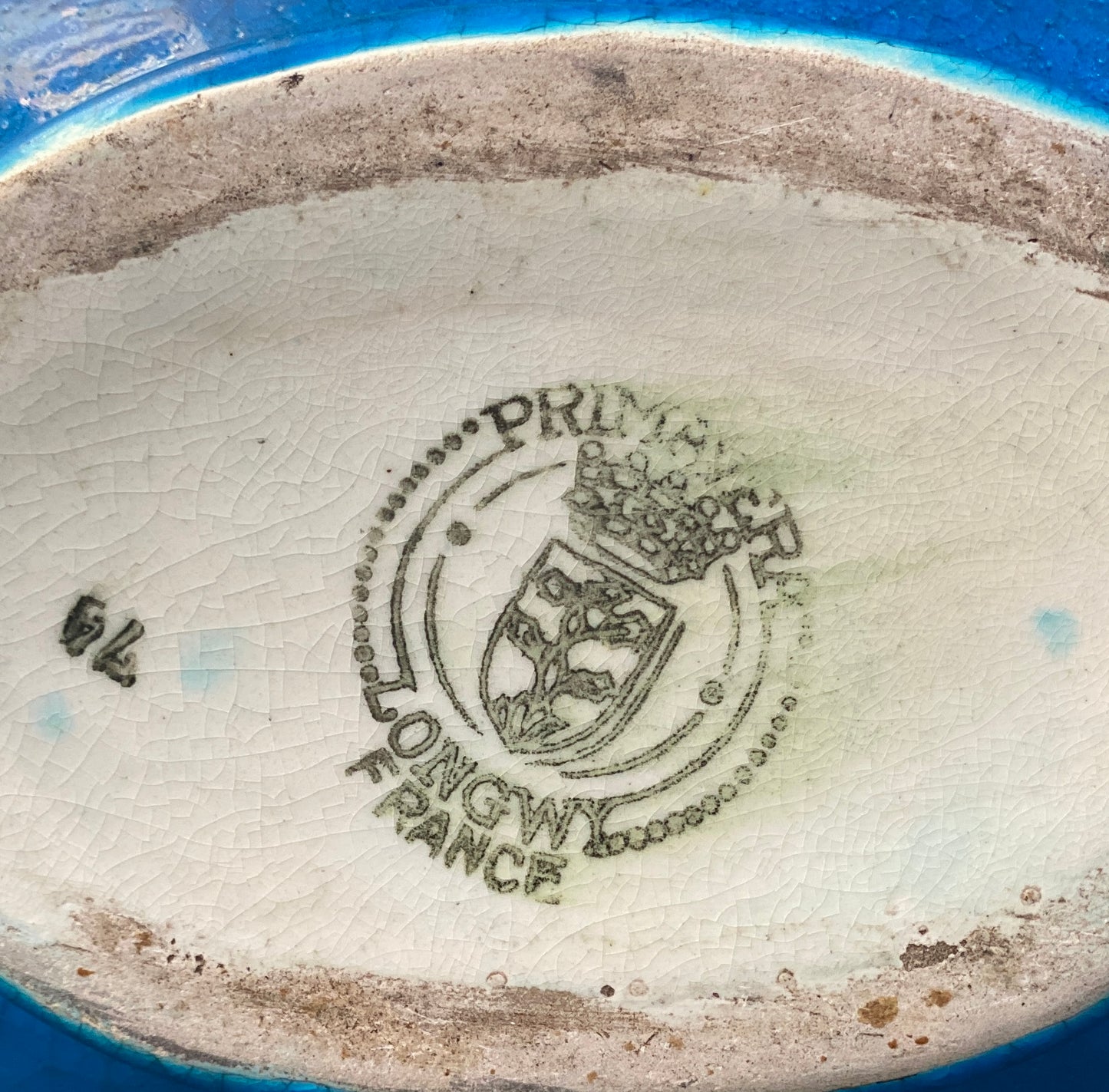 LONGWY - Vase gourde en faïence émaillée