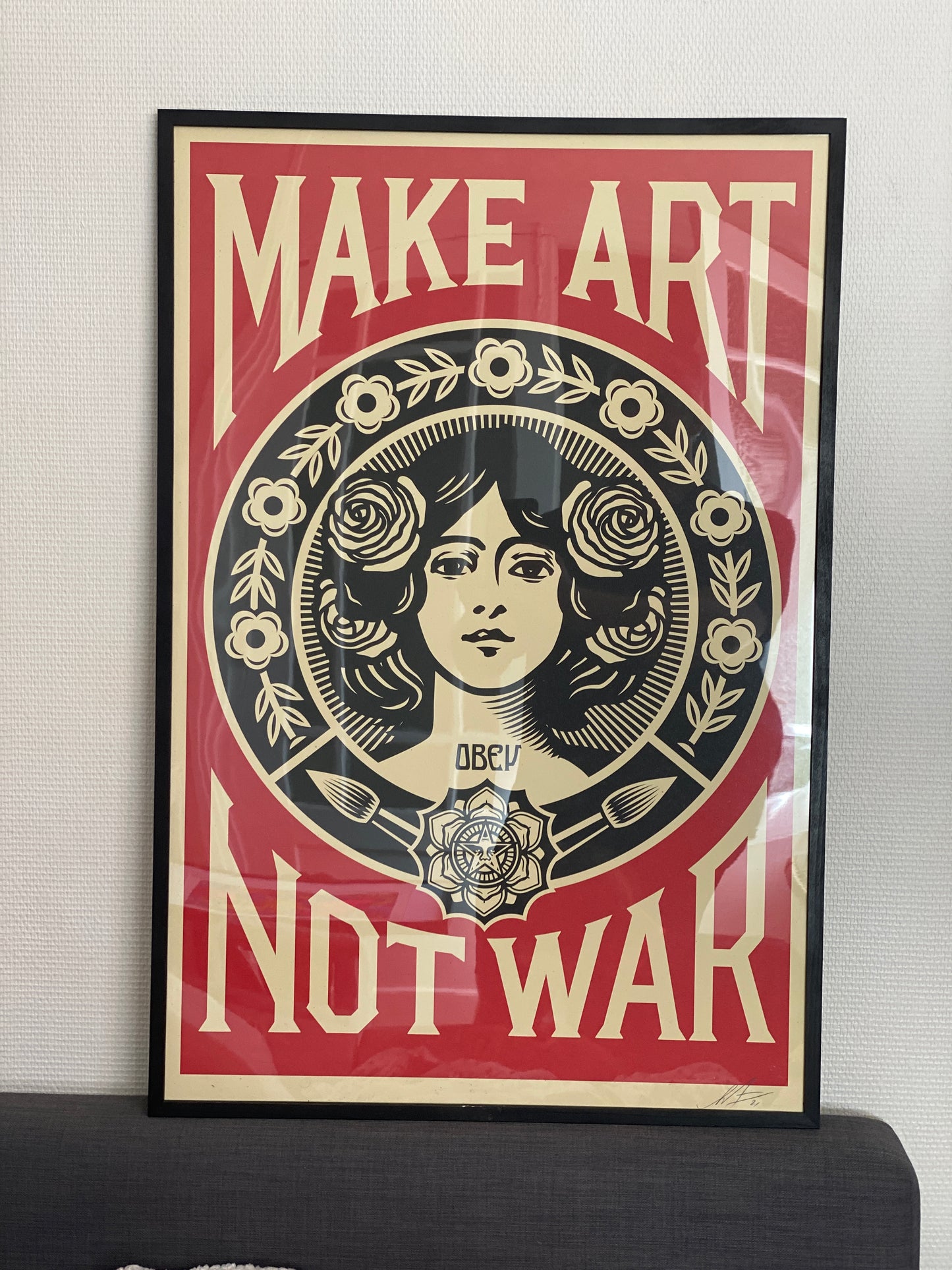 Affiche originale " Make Art Not War 2021" de Shepard Fairey