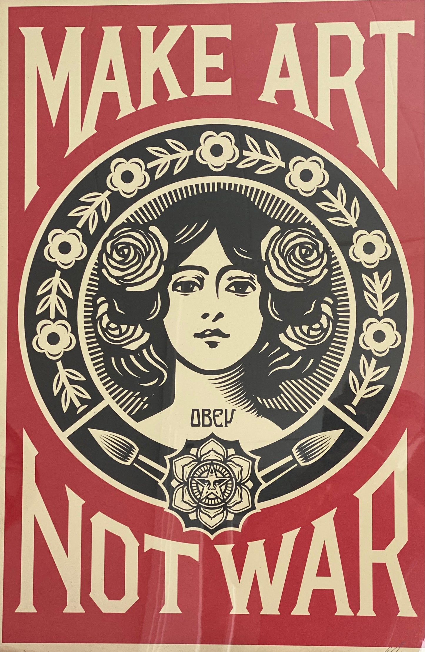 Affiche originale " Make Art Not War 2021" de Shepard Fairey