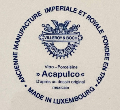 Plat rond en céramique, série " Acapulco " - Villeroy & Boch