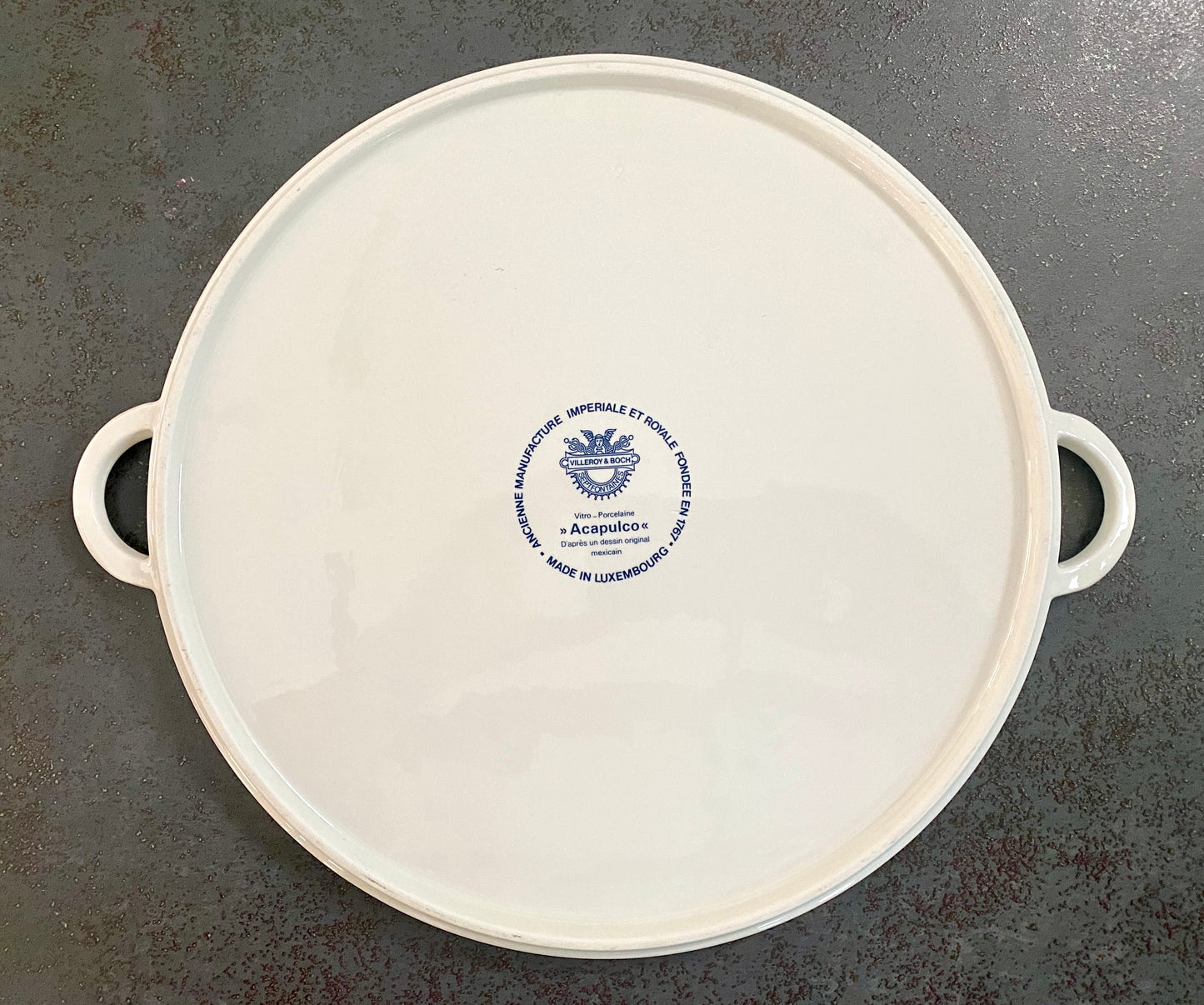 Plat rond en céramique, série " Acapulco " - Villeroy & Boch