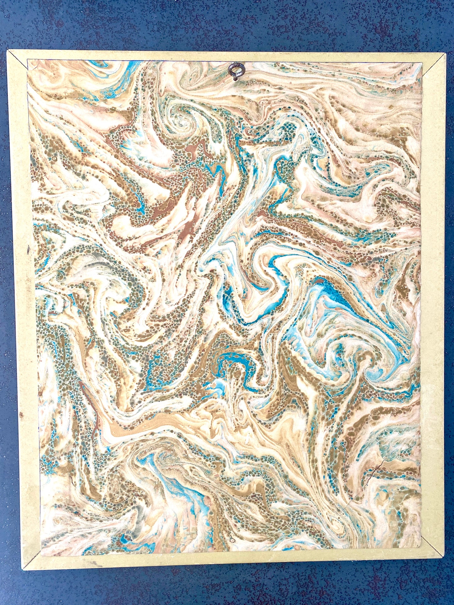 Miroir - format moyen - bois - lisse et doré